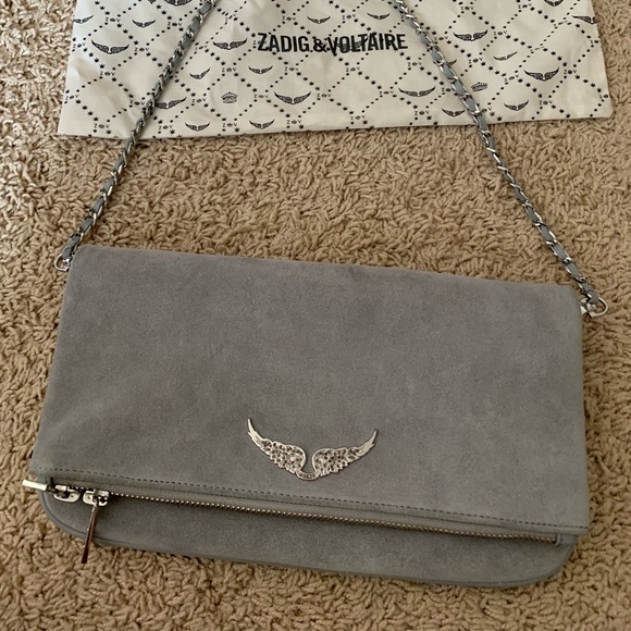 Zadig & Voltaire Handbags - Zadig & Voltaire grey suede handbag NEW